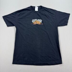 Vintage‎ Orange County Choppers Flames T-Shirt Men's Large Black Motorcycle Y2K